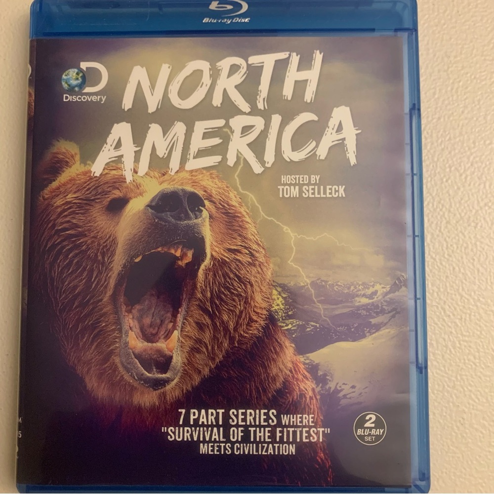 NORTH AMERICA 2 Disc Blu-Ray Set Hosted By Tom Selleck 7 Part Series Survival.